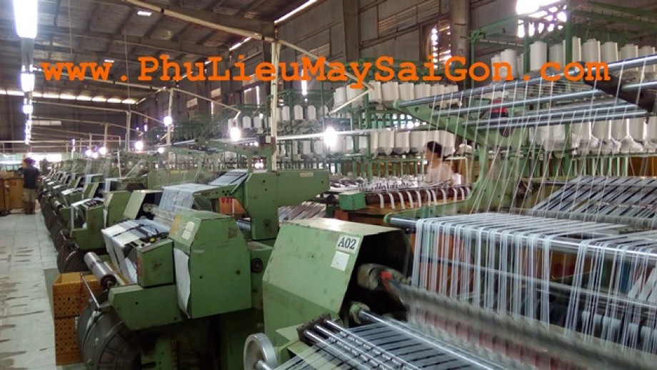 Xưởng sản xuất dây dệt kim chất lượng cao SGA tape của Phụ liệu may mặc Sài Gòn